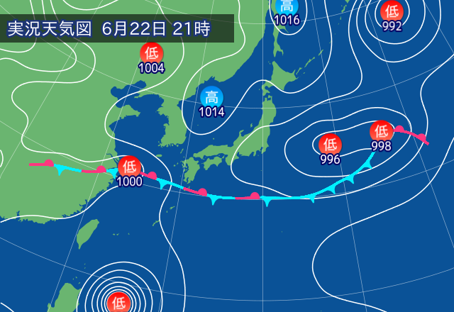 実況天気図