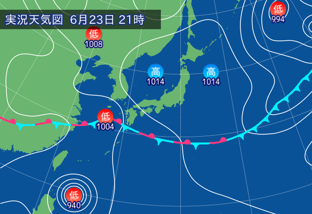 実況天気図