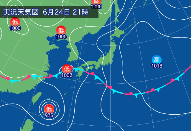 実況天気図