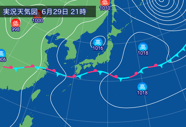 実況天気図