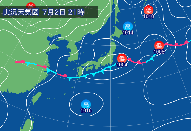 実況天気図