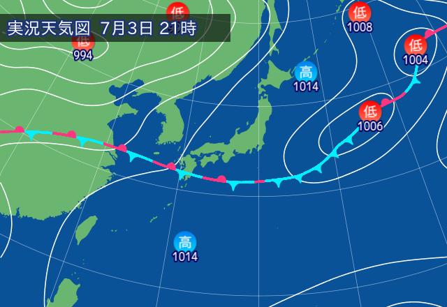 実況天気図