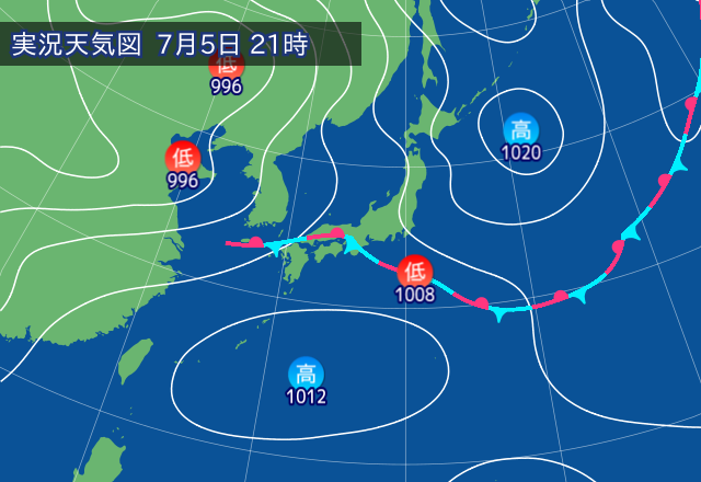 実況天気図