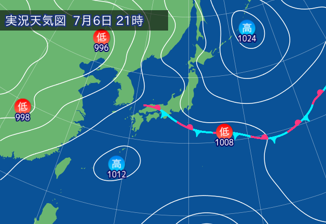 実況天気図