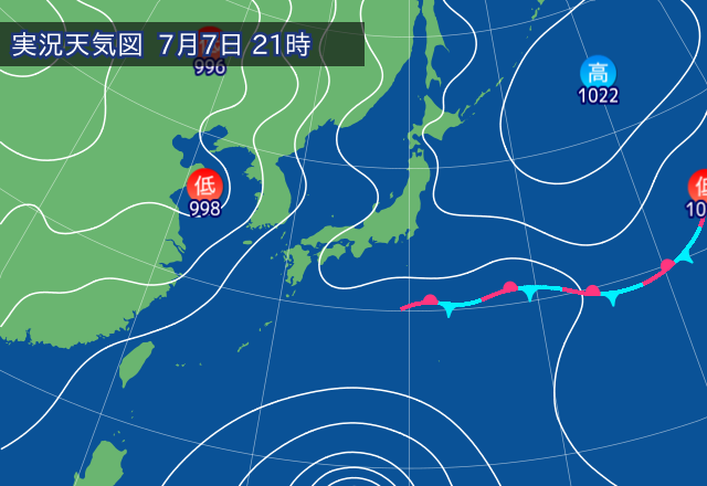 実況天気図