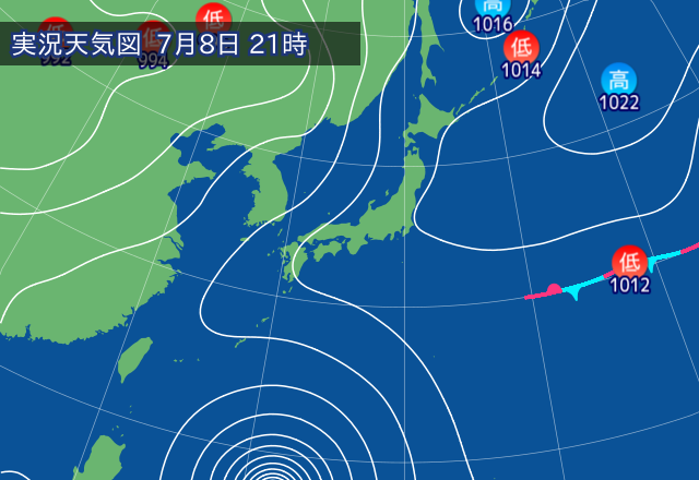 実況天気図
