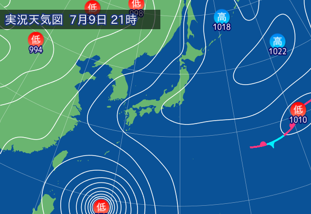 実況天気図