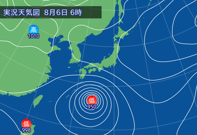 実況天気図