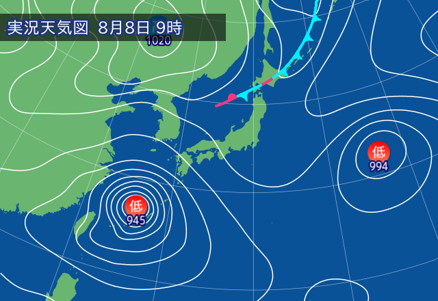実況天気図