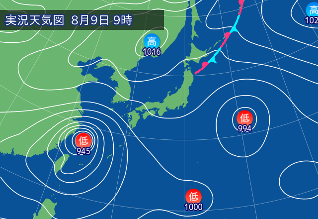 実況天気図