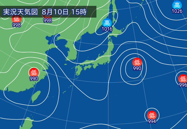 実況天気図