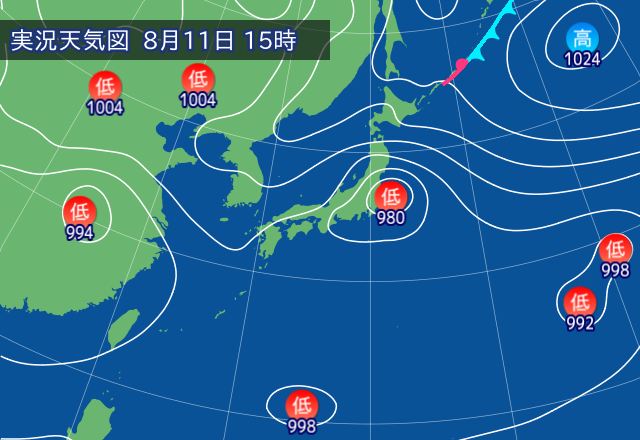 実況天気図