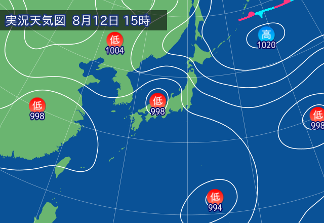 実況天気図