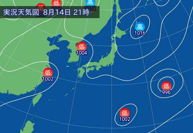 実況天気図