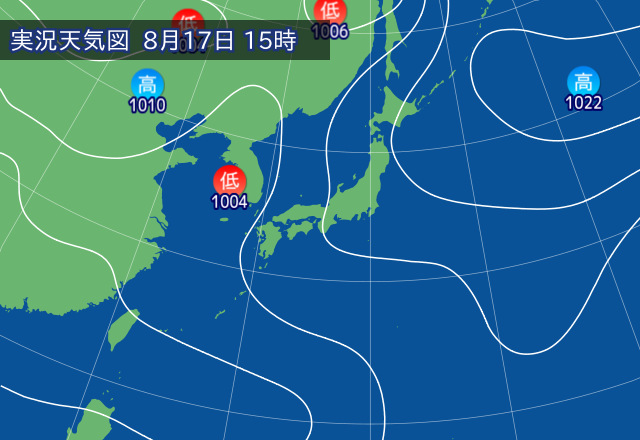 実況天気図