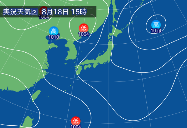 実況天気図