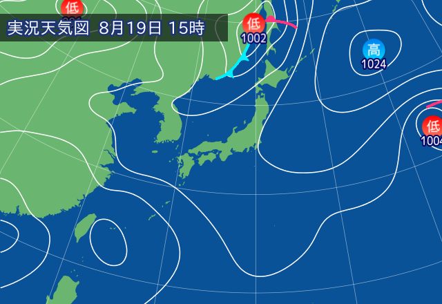 実況天気図