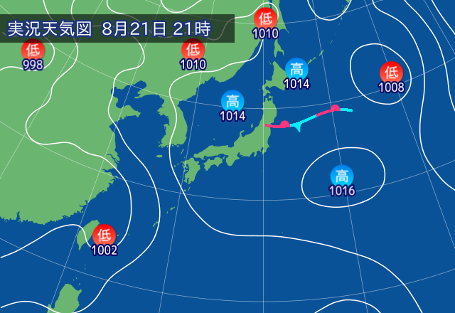 実況天気図