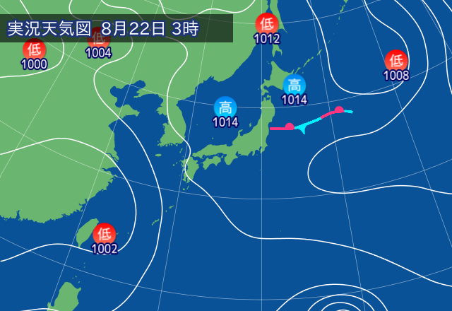 実況天気図
