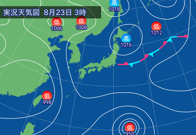 実況天気図