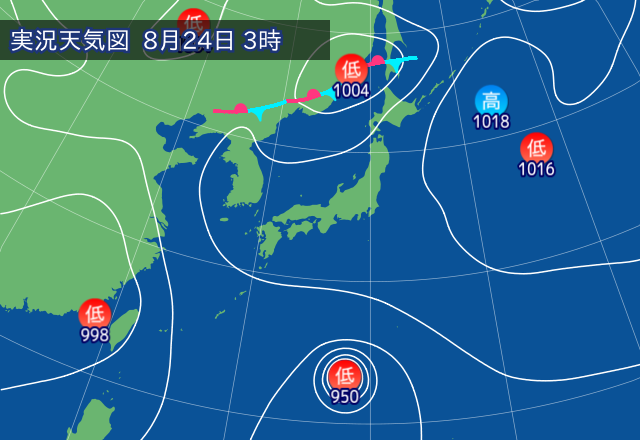 実況天気図