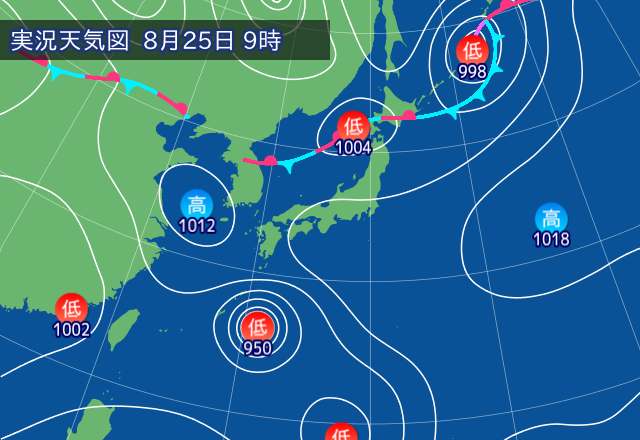 実況天気図