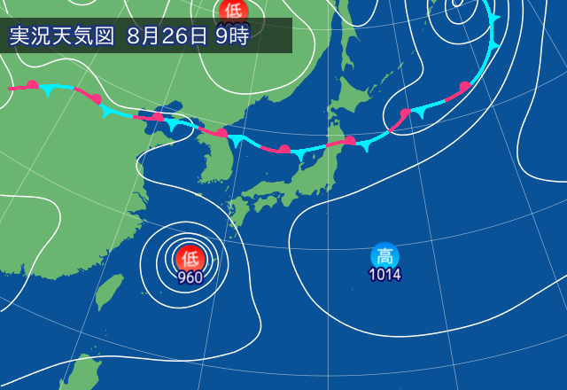 実況天気図