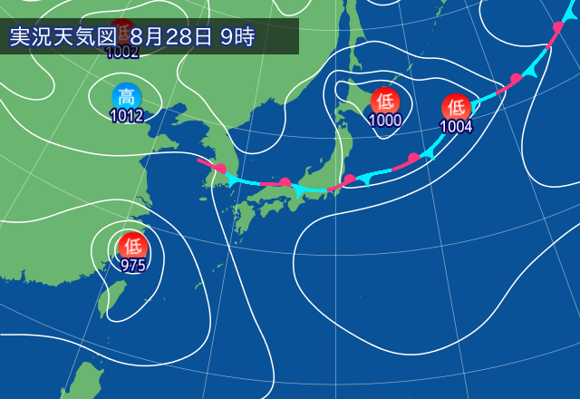 実況天気図