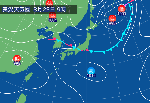 実況天気図