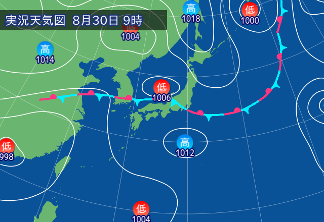 実況天気図