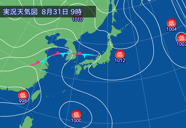 実況天気図