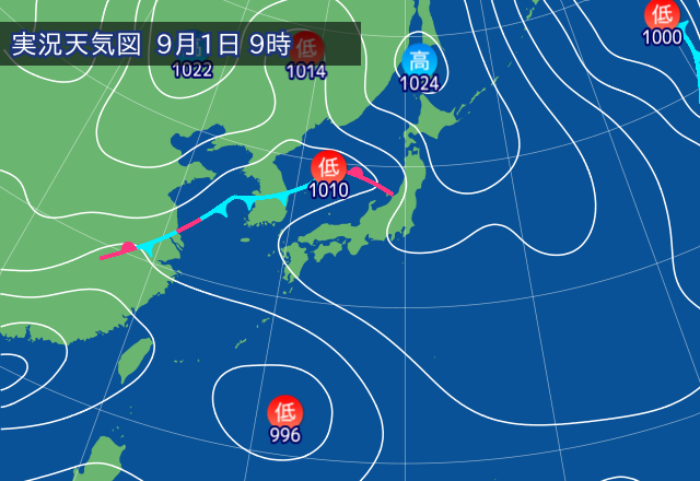 実況天気図
