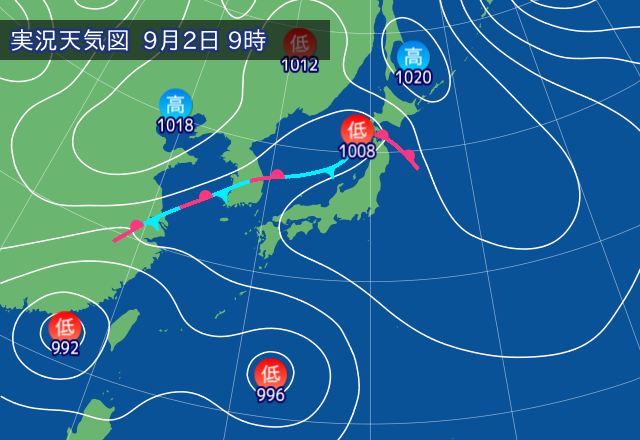 実況天気図
