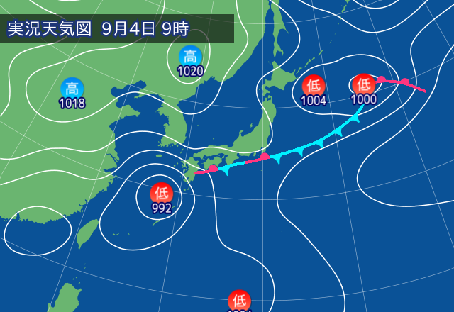 実況天気図