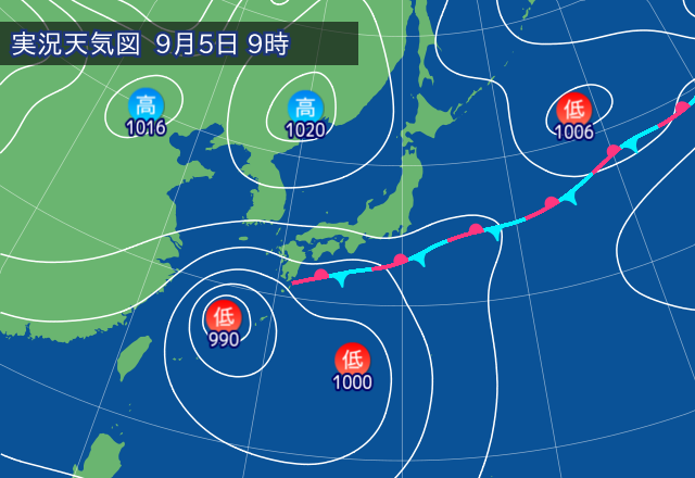実況天気図
