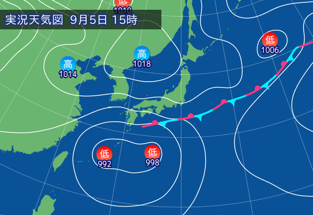 実況天気図