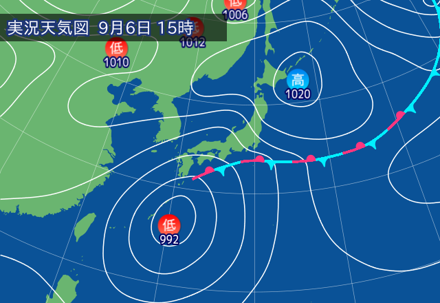 実況天気図