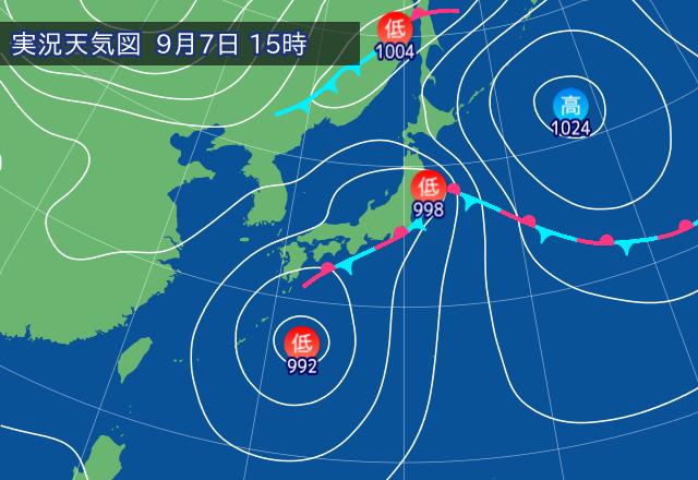 実況天気図