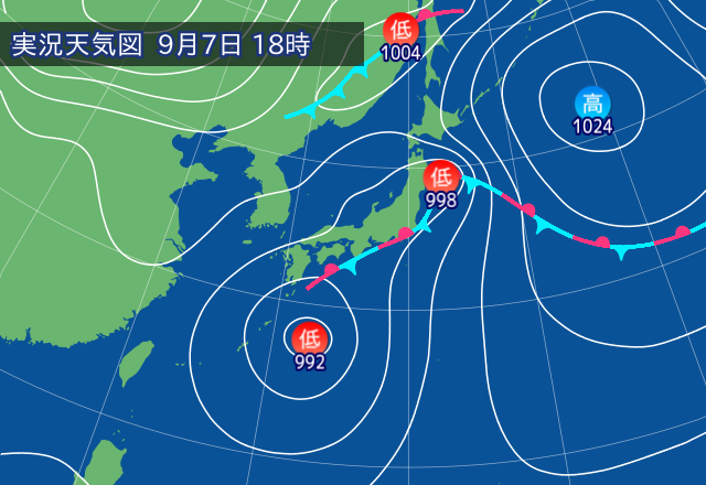 実況天気図