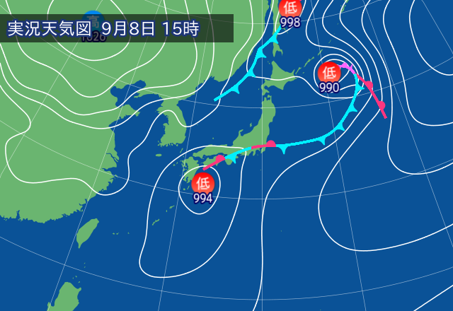 実況天気図