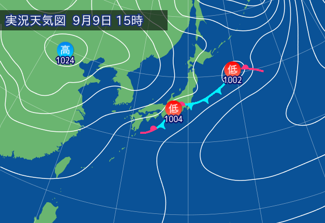 実況天気図