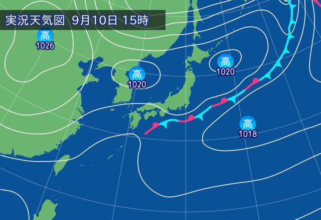 実況天気図