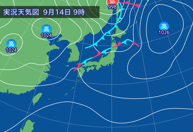 実況天気図