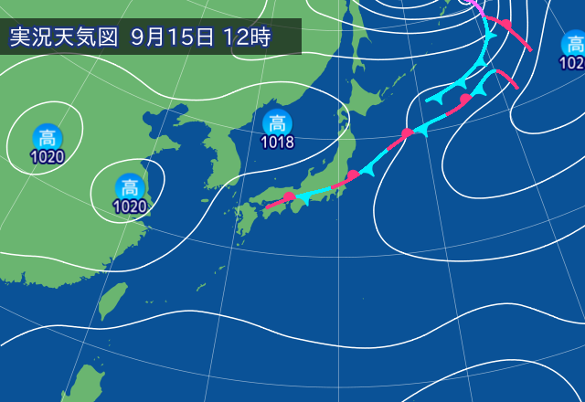 実況天気図