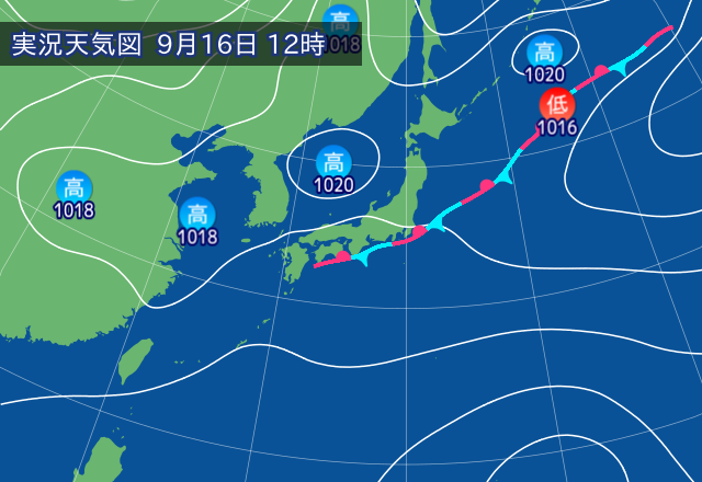 実況天気図