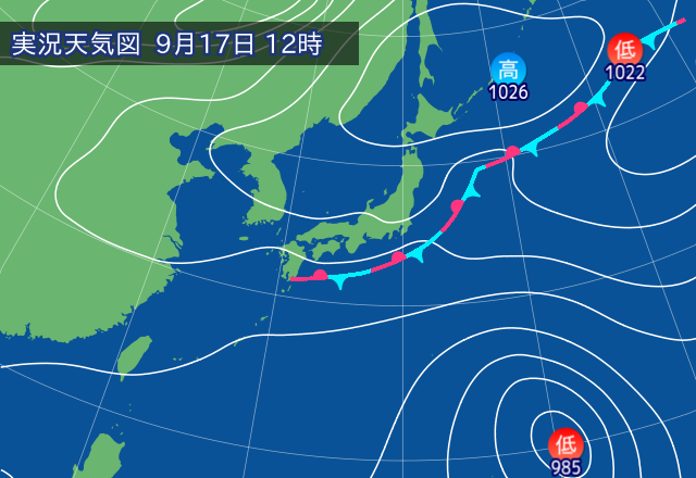 実況天気図