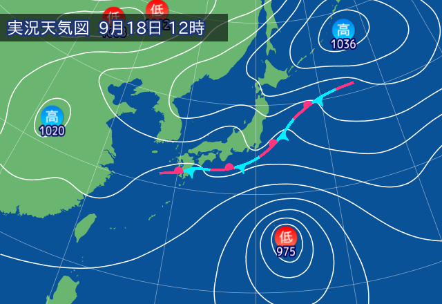 実況天気図
