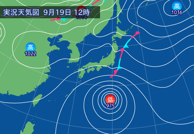 実況天気図