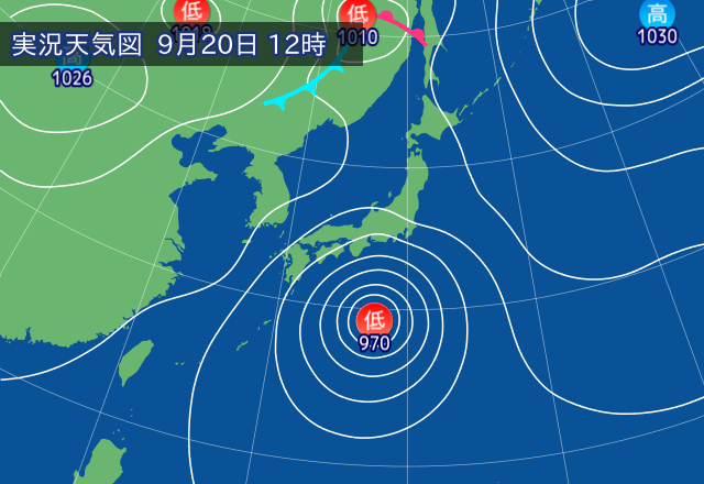 実況天気図
