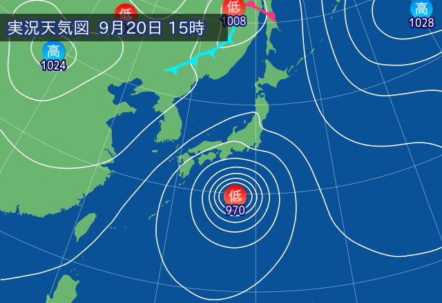 実況天気図